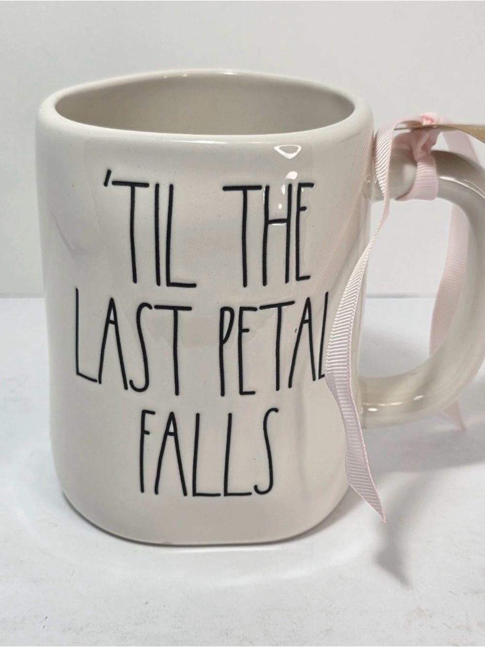 Rae Dunn Til The Last Petal Falls Mug Disney Beauty & The Beast Princess